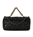 Pondicherry Flap Bag, &pound;2,200, Handbags, Black, Leather, Back view